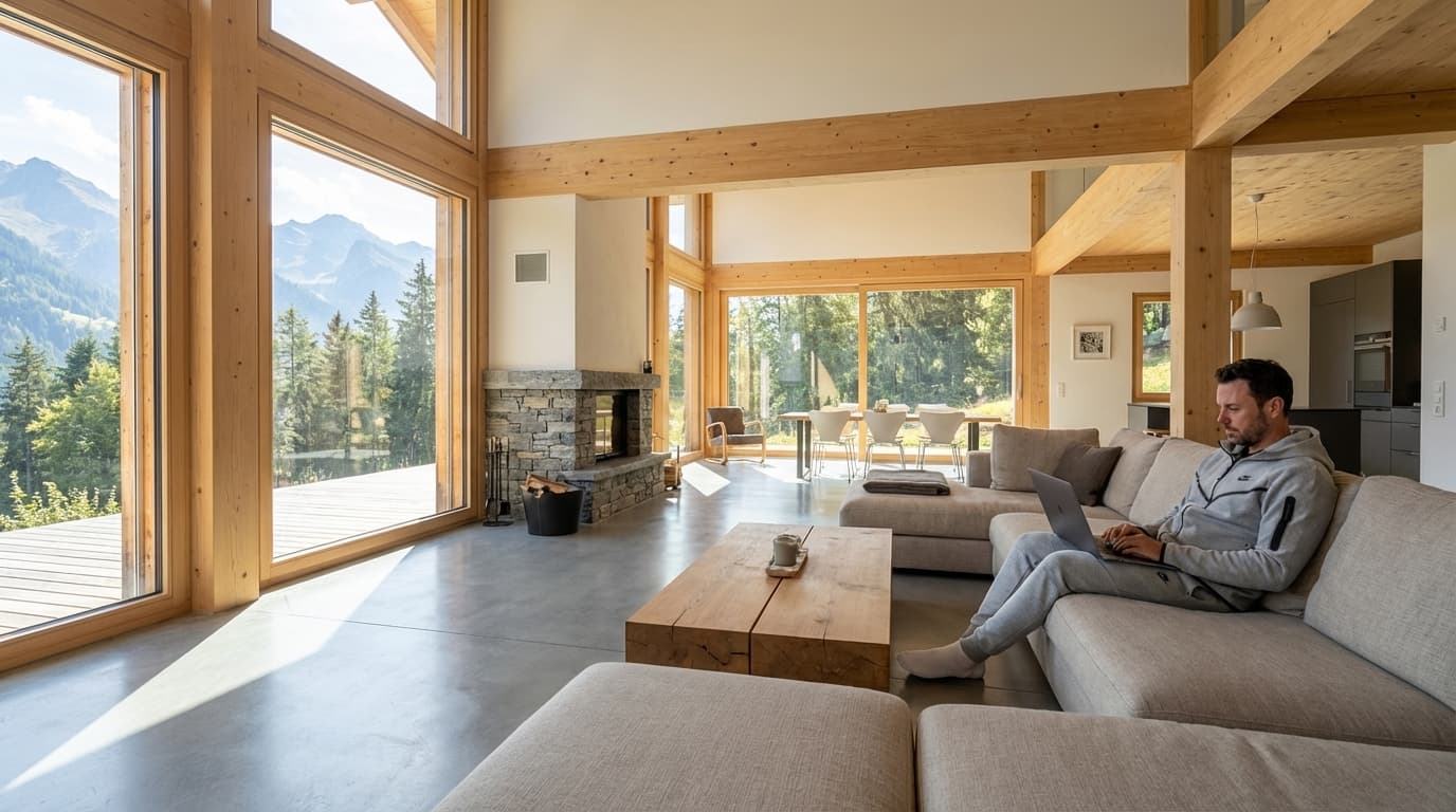 Javier Pérez working